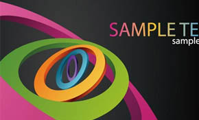Abstract 3D Circles Vector Backgrou Abstract 3D Circles Vector Backgrou