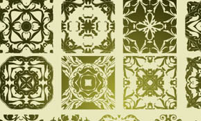 16 Antique Floristic Vector Pattern 16 Antique Floristic Vector Pattern