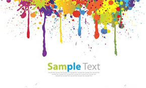 Colorful Paint Splat Vector Colorful Paint Splat Vector