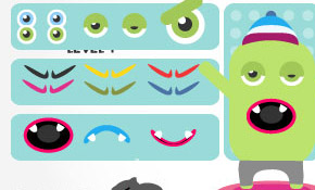 Dress Up Monster Vectors Pack Dress Up Monster Vectors Pack