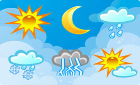 Free Vector Weather Icons Free Vector Weather Icons
