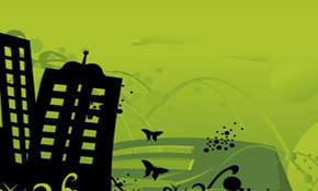Green cityscape Green cityscape