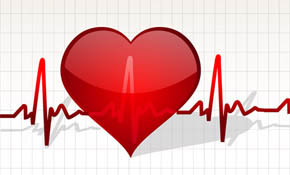 Heart with life line Heart with life line