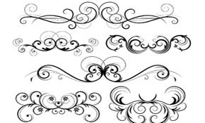 Free Ornate Vector Swirls Free Ornate Vector Swirls