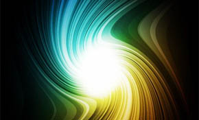 Vector Rainbow Swirl Background Vector Rainbow Swirl Background