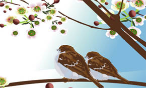 Vector birdie Vector birdie