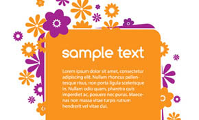 Banner With Flowers Vector Graphic Banner With Flowers Vector Graphic