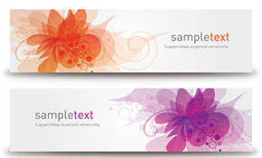 Blossom Banners Vector Graphic Blossom Banners Vector Graphic
