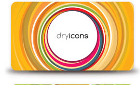 Circular Business Card Vector Graph Circular Business Card Vector Graph