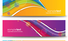 Colorful Abstract Banners Vector Colorful Abstract Banners Vector