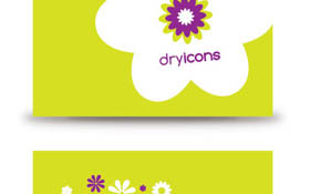 Flowery Business Card Vector Graphi Flowery Business Card Vector Graphi