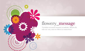 Flowery Message Vector Graphic Flowery Message Vector Graphic