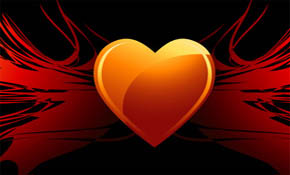 Flaming Heart Wings Flaming Heart Wings
