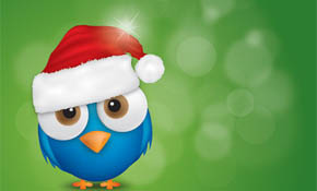 Merry Christmas Bird Vector Graphic Merry Christmas Bird Vector Graphic
