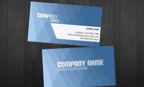 Blue Business Card Template Blue Business Card Template