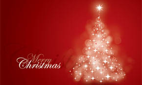 Red Christmas Card Vector Graphic Red Christmas Card Vector Graphic