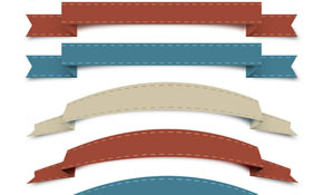 Vector Retro Ribbon Collection Vector Retro Ribbon Collection