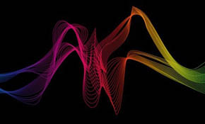 Abstract Colorful Wave Background