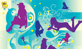 Beautiful Girls Silhouettes Beautiful Girls Silhouettes