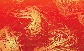 Fire lines scribbles vector