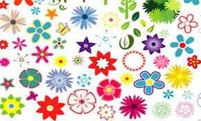 Flowers Vector Set 2