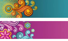 Beautiful Banners Vector Graphic