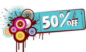 Discount Banner Vector Graphic