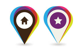 Mapping Places Vector Graphic