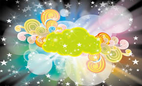 Black Rainbow Colored Vector Design