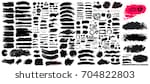 big collection of black paint ...