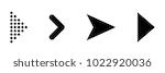 set of black vector arrows....