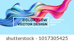 modern colorful flow poster....