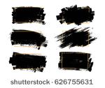 vector black paint  ink brush...